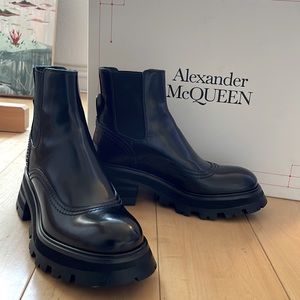 Alexander McQueen Chelsea boots.